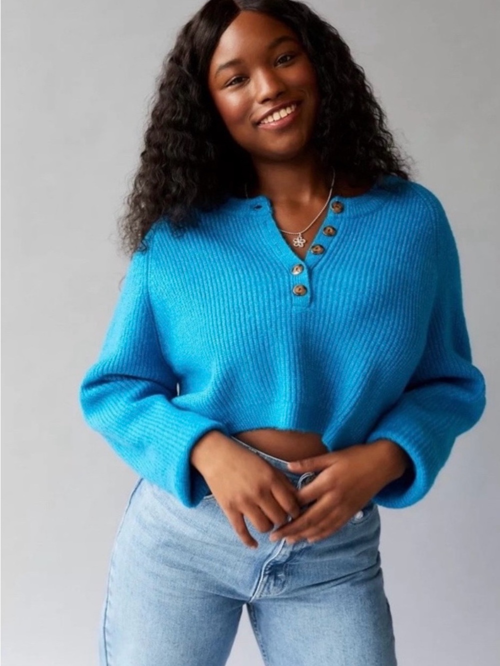 Urban Outfitters Harlow Henley Sweater